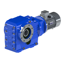 Мотор-редуктор коническо-цилиндрический KAZ-S47-56.83-24.63-1.1 (PAM80, 4P) sf= 0.98